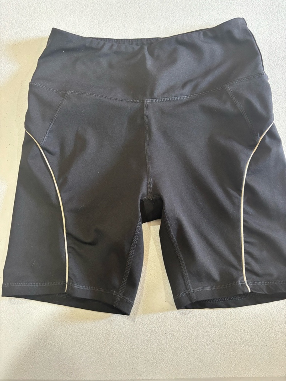BCBGeneration Black Bike Shorts with Light Piping